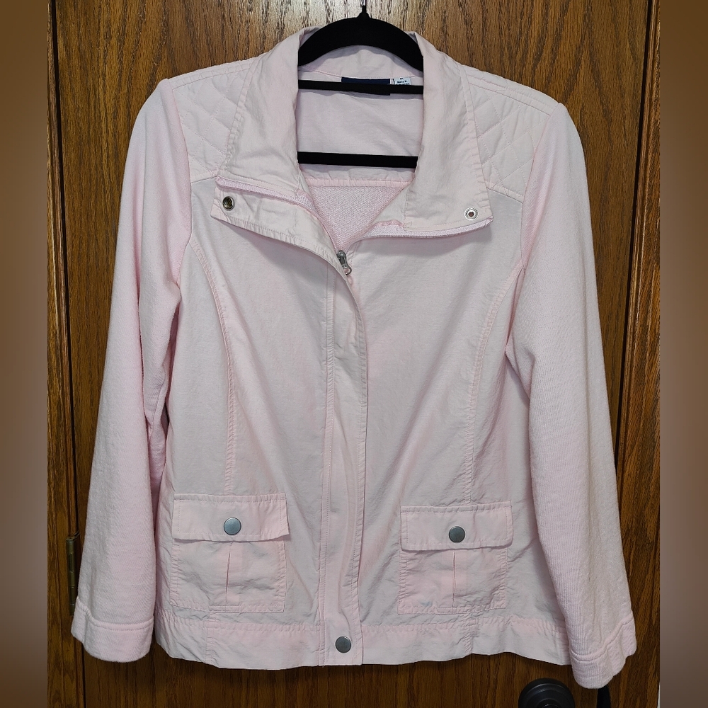 Women's Croft & Barrow Pink Blazer Jacket, Pockets, Size M